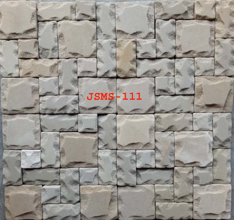 Stone mosaic Tiles With Tumble Finished for Decor Wall